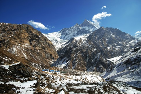 Mountain Scenery in Himalayas